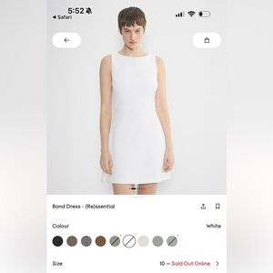 Babaton Bond Dress in White